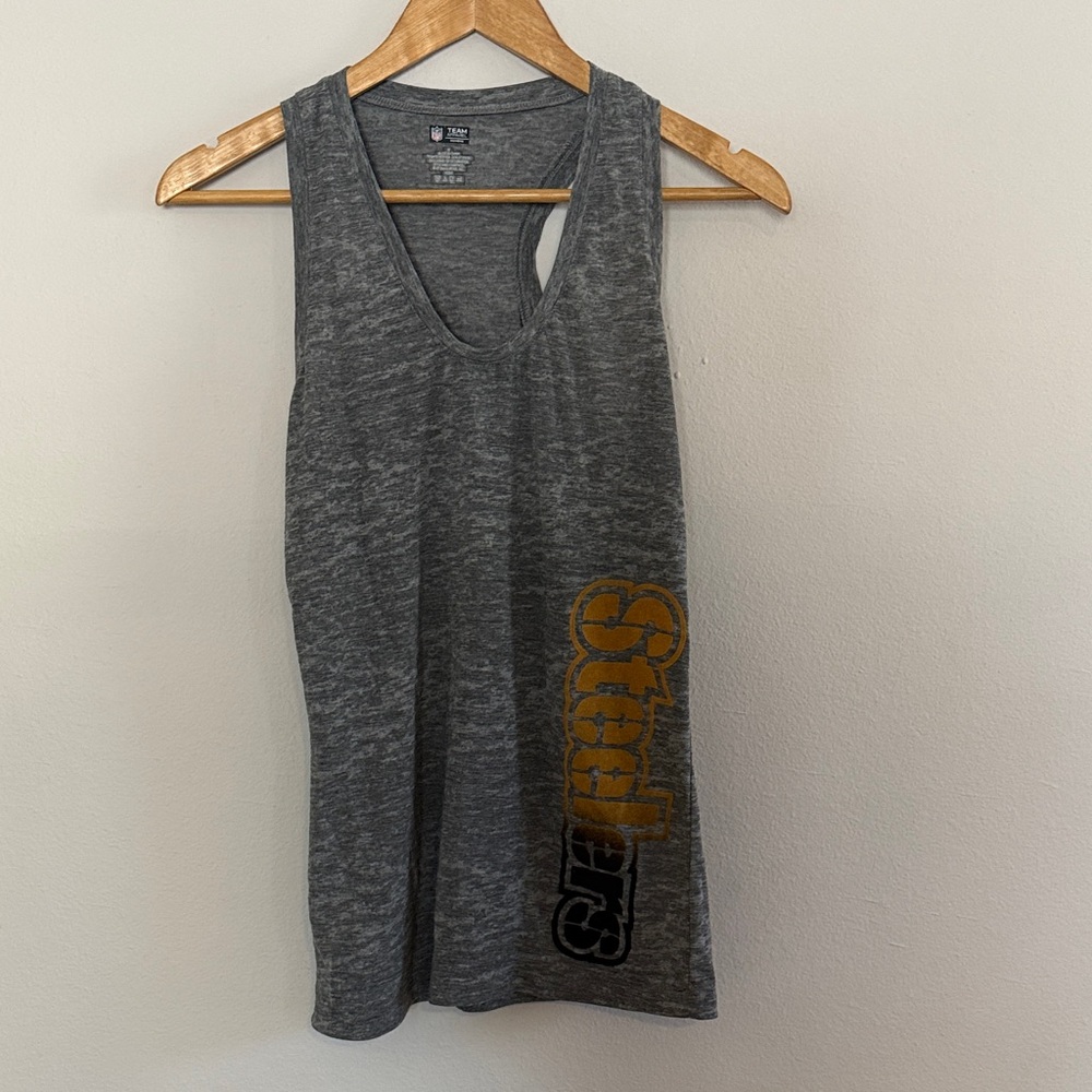 Steelers Women's Gray Tank Top